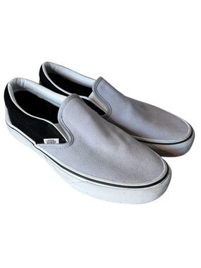 VANS Suede Slip On Sneakers Pro Off The Wall Grey Black Size 8